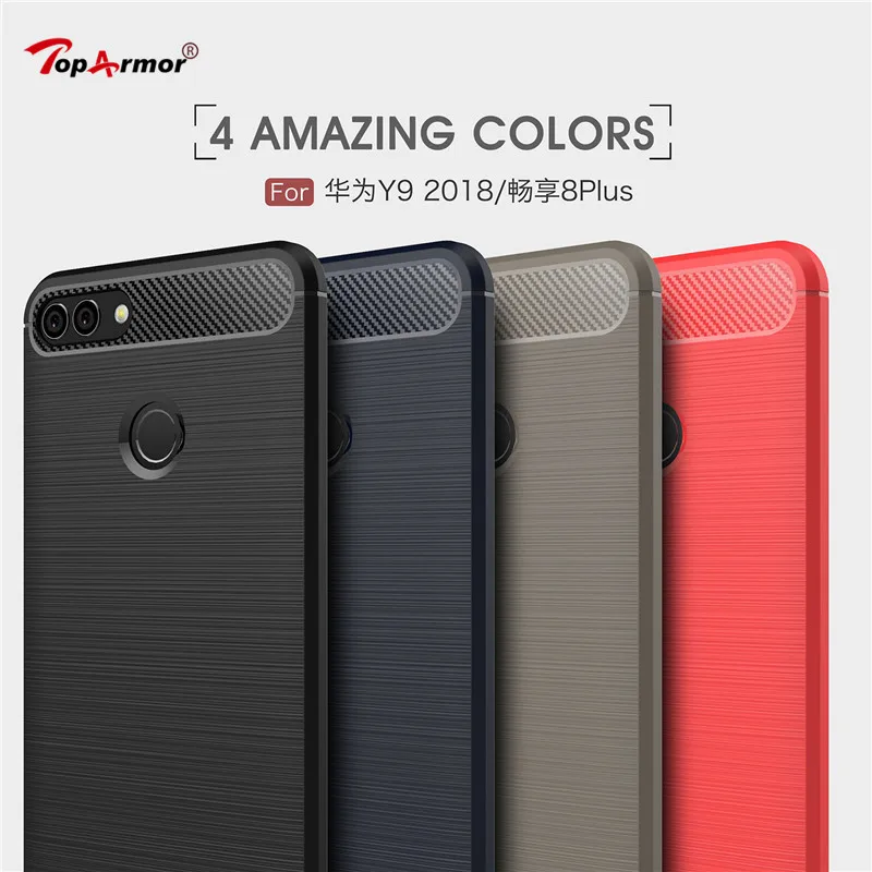 Best Case For Huawei Enjoy 5 6 6s 7S 7 8 plus Carbon fiber TPU soft Phone Case For Huawei Y6 Pro 2017 Honor 6C Y7 Prime P smart Case