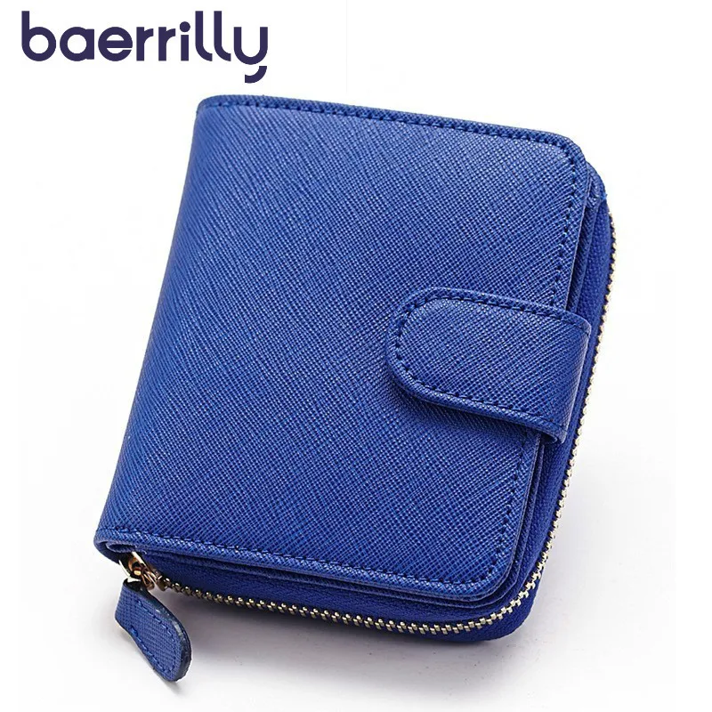 

2019 Women Wallet Travel Wallets Genuine Leather Mini Bag Leather Wallet Coin Purse Women Short Zipper Bags Carteira Feminina