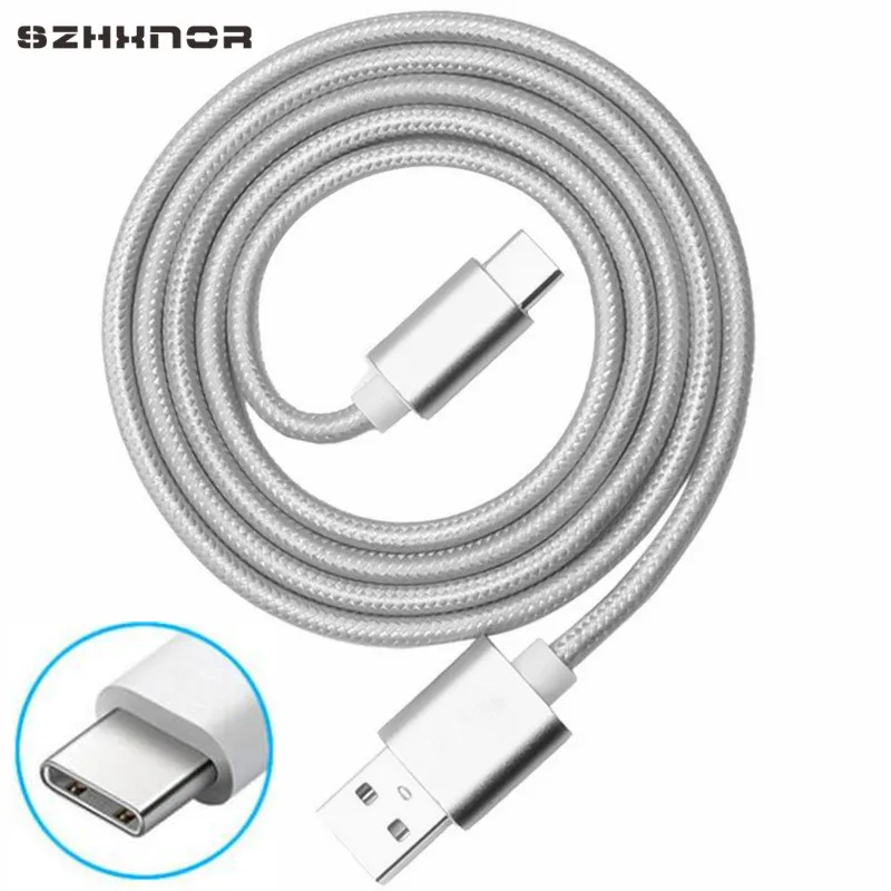 USB Type C зарядное устройство 0 25 м/1 м/2 м/3 м нейлоновый плетеный шнур для быстрой