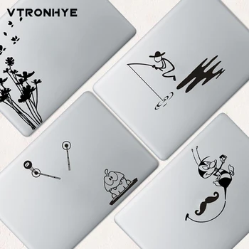 

PVC Partial Laptop Skin Sticker for Apple Macbook Air Retina 11 13 15 fished man Laptop Cover Sticker For Macbook 2016 Pro 13 15