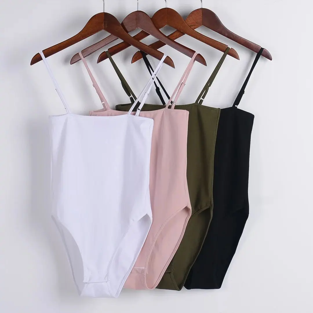 

Black fashion coveralls harness White word strap sling piece pants Army green Siamese briefs