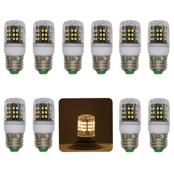 

10X No Flicker 5W E27 LED Corn Bulb Aluminum Radiator Screw Base LED Commercial Corn Light E27 Hight Bay Lighting For Indoor