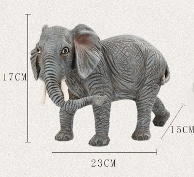 Статуя счастливого слон богатства, украшения из смолы, аксессуары для украшения дома, винтажная скульптура слона, фигурки животных, подарок - Цвет: Elephant C