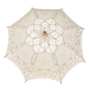 

Wedding Lace Flower Umbrella Flower Parasol Wedding Flower Girls Decor Props