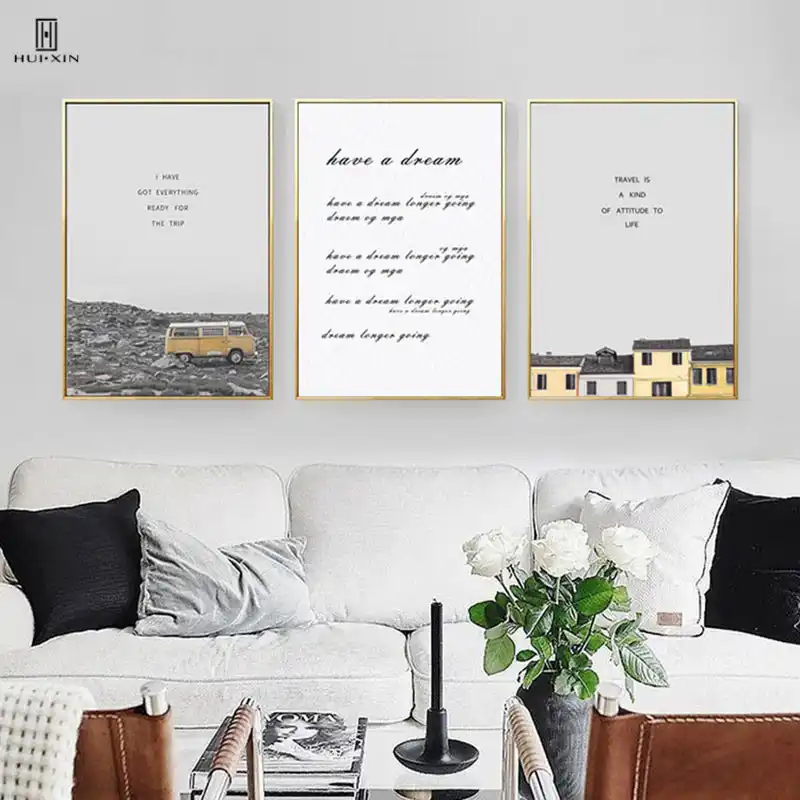 Nordic Modern Minimalis Hitam Dan Putih Surat Bahasa Inggris