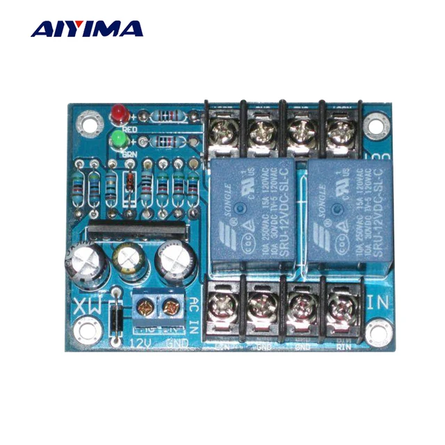 AIYIMA Audio Portable Speakers UPC1237 Dual Channel Speaker Protection Circuit Board Boot Mute Delay DC 12-24V
