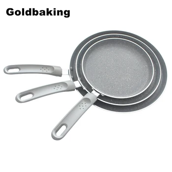 

Goldbaking Aluminum Nonstick Crepe Pans Induction Ready Omelette Fried Eggs Tortilla Pancake Pita Bread Cookware 6/8/10 Inch