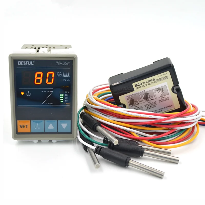 

Intelligent digital display liquid level switch full-automatic 220V water tank water showed BF-KT4 for water level detectors
