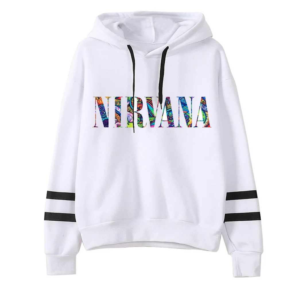 Рок-Группа Nirvana толстовки хип-хоп топы негабаритных Harajuku Kpop женские толстовки с капюшоном и длинным рукавом мужская и женская одежда