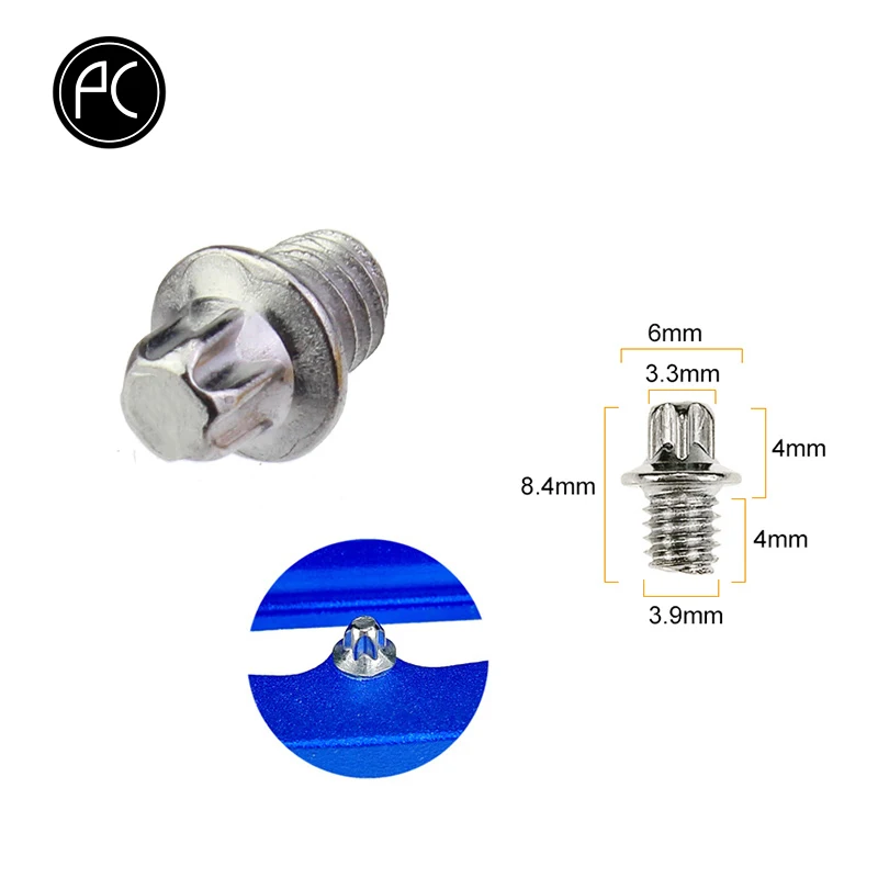 PCycling 8 шт. велосипедные педали гвозди Запчасти для ремонта велосипеда из алюминиевого сплава велосипедные педали Аксессуары MTB дорожный велосипед Нескользящие педали булавки