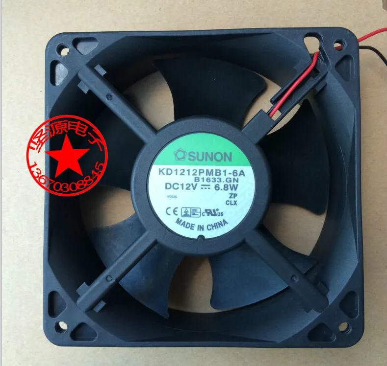 

SUNON KD1212PMB1-6A B1633.GN DC 12V 6.8W 120x120x38mm Server Cooling Fan