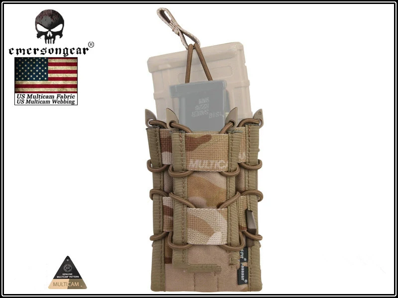 EMERSONGEAR двойной Decker Mag Чехол страйкбол Mag Чехлы Военная Emerson сумка Камуфляж MOLLE Mag держатель Койот коричневый черный - Цвет: MCAD