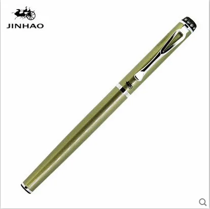 Jinhao 301 синяя, белая, серебряная Ручка-роллер с зажимом, хорошая ручка для письма, металлические шариковые ручки с подарочной коробкой, офисные, школьные принадлежности - Цвет: Q