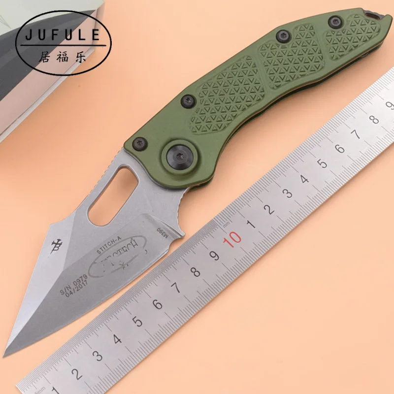 

JUFULE OEM 2019 Sti Flipper folding M390 blade Aluminum handle outdoor gear tactical camping hunting EDC tool kitchen knife