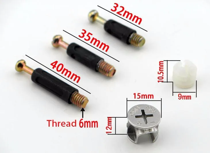 Соединитель для мебели Эксцентричное колесо, винт, Platic закладная гайка 3 в 1 Мебель Крепеж стол панель плита мебель