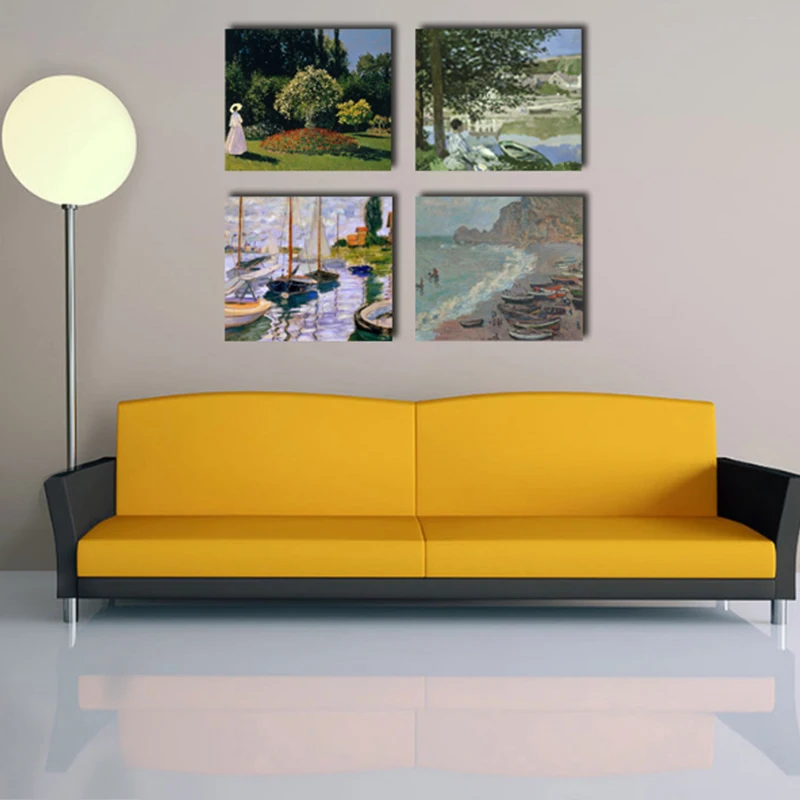 

Canvas Painting Wall Picture Claude Monet Nordic Abstract Living Room Modernism Art Decoration Picture Scandinavian No Frame