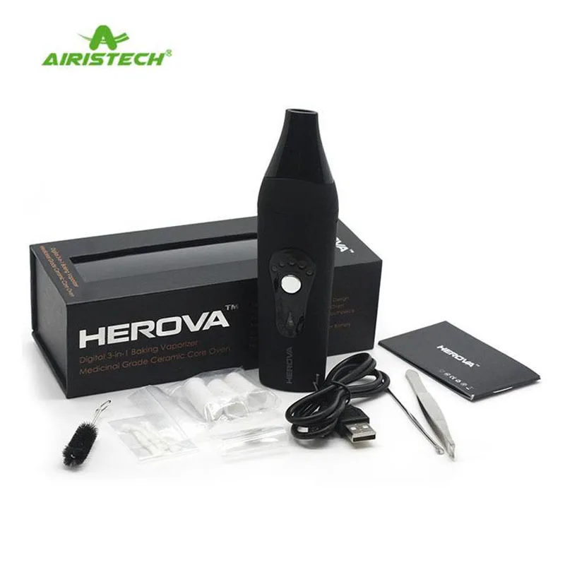 

Original Airistech Herova Vaporizer New 3 in 1 Portable Vape Ceramic Bullets vapor storm Pen Herova lativa Nokiva vaporizers