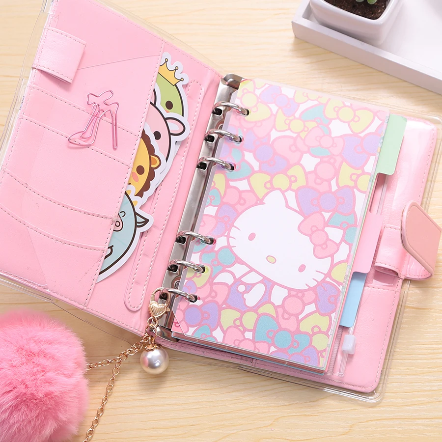 K & KBOOK креативный кожаный блокнот А5 А6 на спирали дневник школьный Kawaii с кошкой