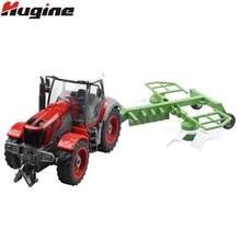 RC Truck 4 Channel Farm Tractor Plough Set Paratactic Double 5 Blade Rake Remote Control Farm
