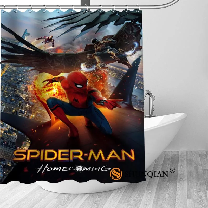 Shower Curtain Высококачественная индивидуальная занавеска из полиэстеровой ткани занавески для ванных комнат крючки плесени устойчивы 1 шт на заказ - Цвет: Shower Curtain