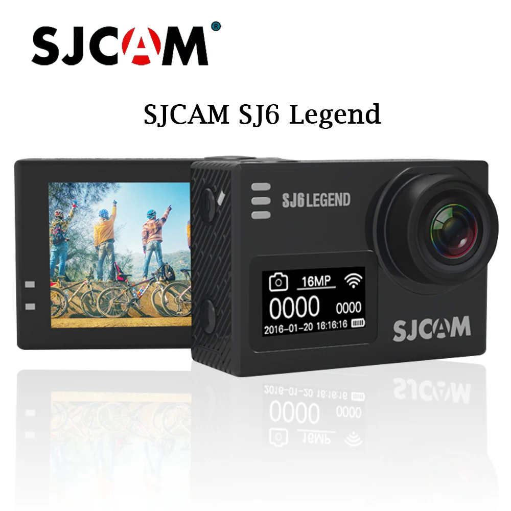 Оригинальная Экшн-камера SJCAM SJ6 LEGEND WiFi 4 K 24fps Notavek 96660 Ultra HD спортивная водонепроницаемая камера 2," с сенсорным экраном Спортивная DV