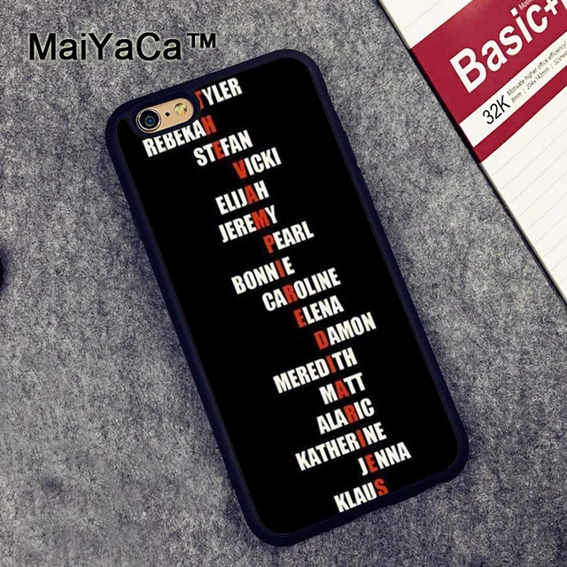 MaiYaCa The Vampire Diaries Printed Soft Rubber Mobile