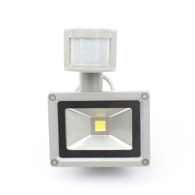 

PIR 10W LED floodlight AC110V 220V input waterproof spotlight For Solar system garage security Motion Sensor Time Lux adjustable