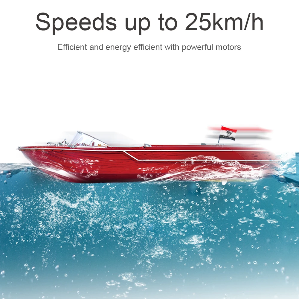 Flytec_V001 25KMH_High Speed_RC_Boat Remote_Control Racing_Speedboat_04