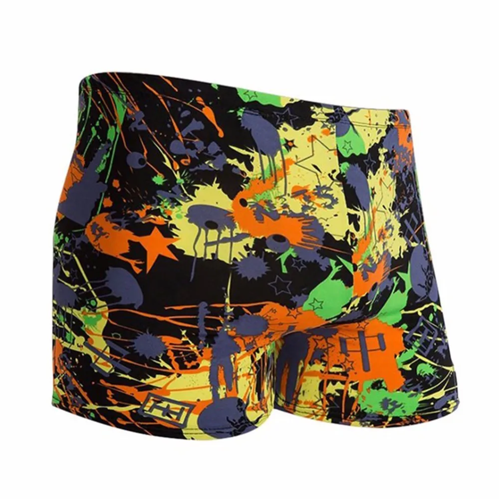 

Hot Men Breathable Trunks Printed Drawstring Lightweight Swimming Surfing Shorts Swimwear Sportswear