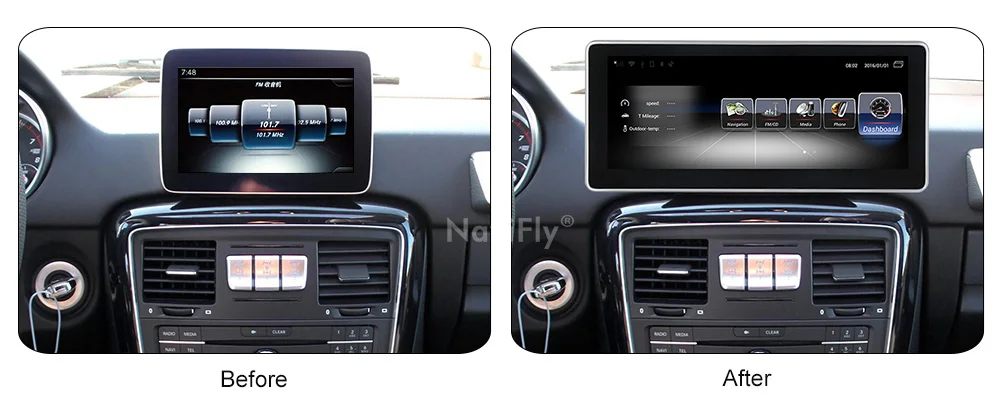 Sale NaviFly 3+32 Android 7.1 car multimedia player for Mercedes Benz G Class W461 W463  G63 G65 G500 GPS head unit radio stereo 4
