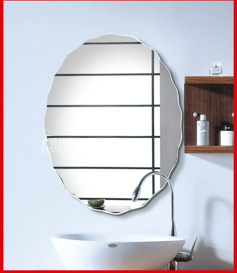 Безрамное Зеркало для ванной туалет ванная комната зеркало подвесное настенное зеркало косметическое зеркало LO6121024