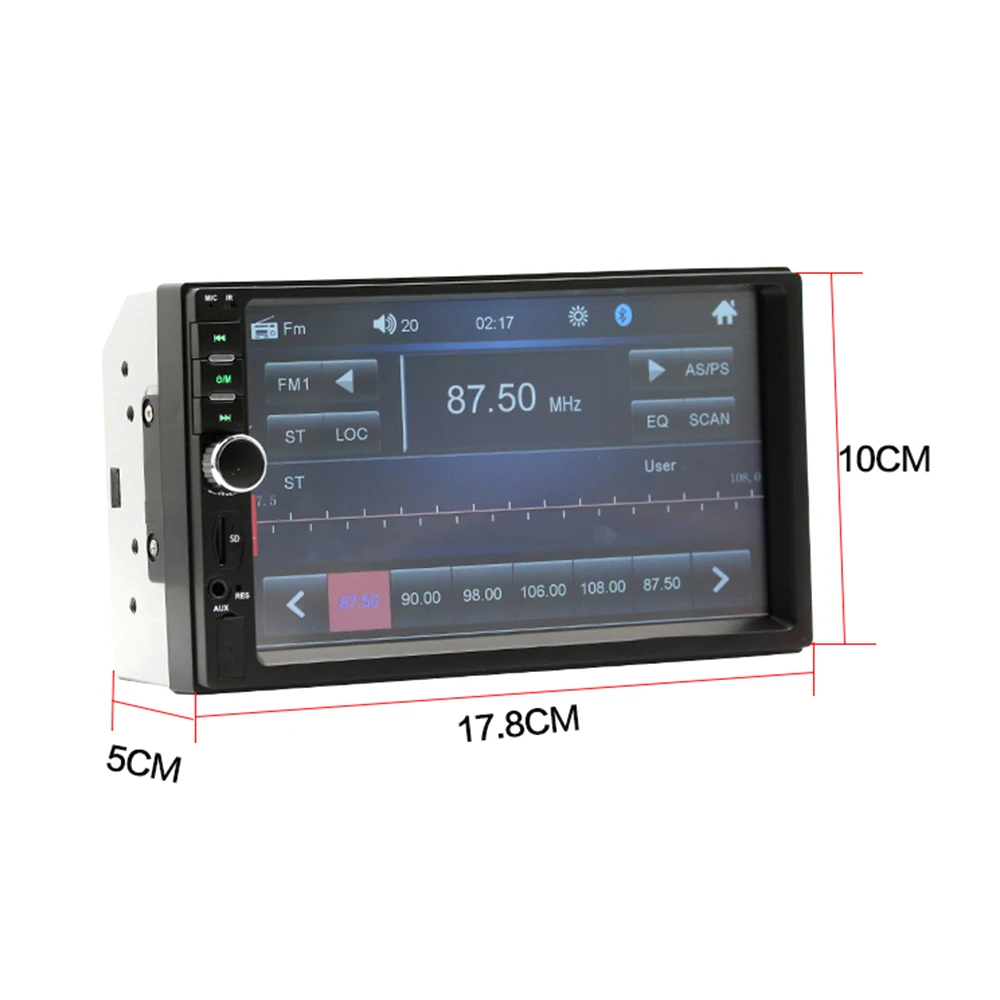 Camecho 2Din Автомагнитола Bluetooth 2din автомобильный мультимедийный плеер 7 &quotHD