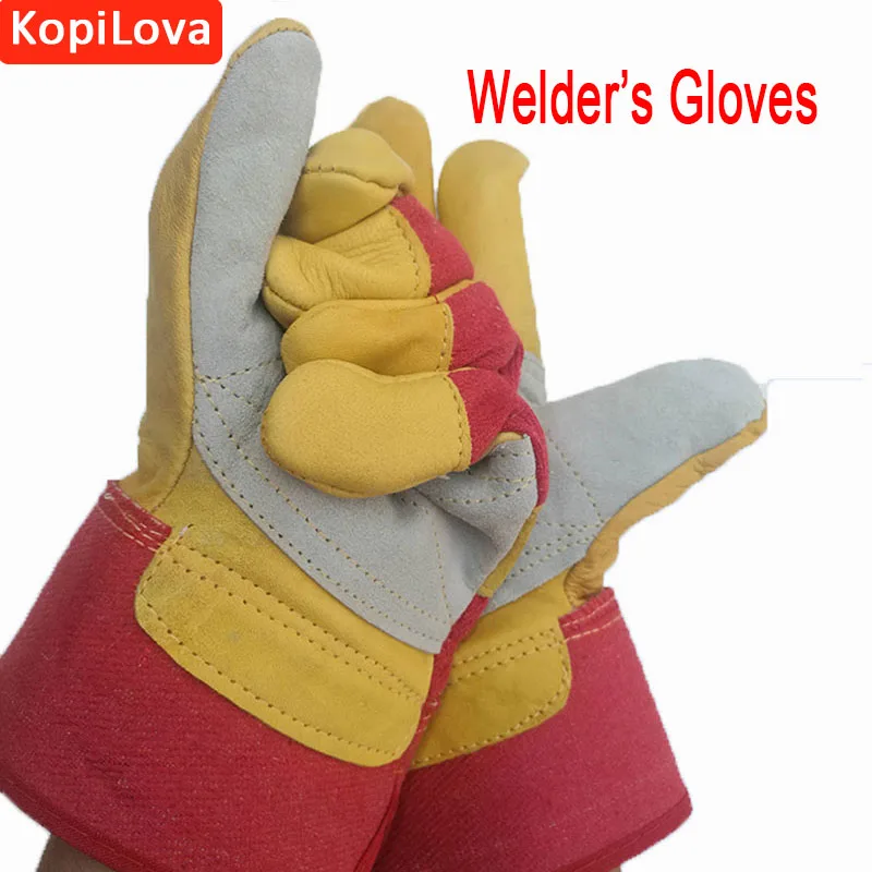 Working Safety Gloves Machinery and Metallurgy Anti-slip Wear-resisting  Avoid Burns Gloves for Welding Protection Free Shipping