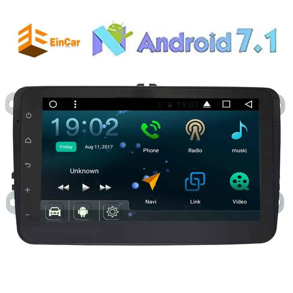 Flash Deal Android 7.1 2 Din Car Stereo In Dash GPS Navigation Radio Receiver Bluetooth WiFi Canbus for VW Jetta Golf Support Rear Camera 2