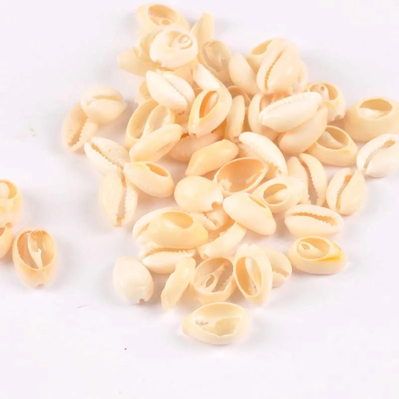 

50pcs 18-20mm Beige Natural Shell DIY Jewelery Scrapbook Crafts Seashells Handmade Accessories Beach Home Decor TR00081-2
