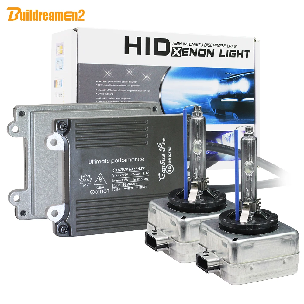 

Buildreamen2 D1 D1S D1C D1R Canbus AC HID Xenon Kit 35W 12V 4300K 6000K 8000K 10000K No Error Ballast Bulb Car Light Headlight