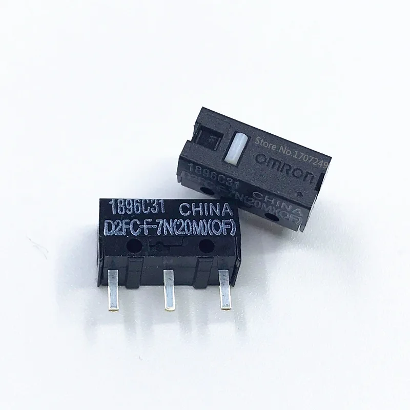 2Pcs original OMRON mouse micro switch D2FC-F-7N 10m 20m OF D2FC-F-K(50M) D2F D2F-F D2F-01 D2F-01L D2F-01FL D2F-01F-T D2F-F-3-7 light fan switch Wall Switches