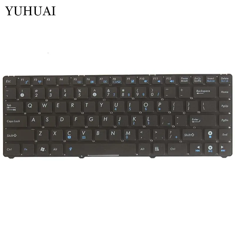 US клавиатура для ноутбука ASUS EEE PC EPC 1201 1215 U20 U20A UL20 1201HA 1201 T 1201N 1201 K английский черный без рамки