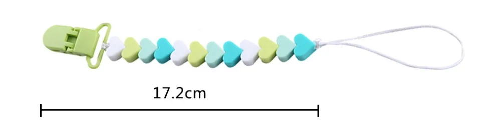 Давайте сделаем детский Прорезыватель 1 шт. соска цепь 14 мм Сердце Perle Силиконовые бусы для прорезывания зубов игрушки детские товары детские аксессуары Подарки