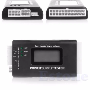 

LCD PC Computer 20/24 Pin 4 PSU ATX BTX ITX SATA HDD Power Supply Tester Whosale&Dropship