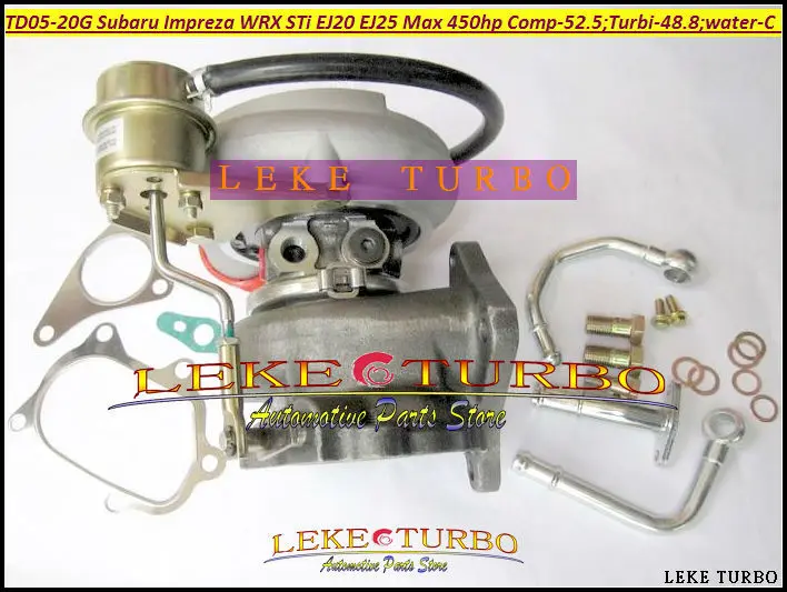 TD05 20G TD05-20G TD05-20G-8 Turbo Turbocharger For SUBARU Impreza WRX STI Turbine Engine EJ20 EJ25 MAX HP 450HP 5 bolts (5)