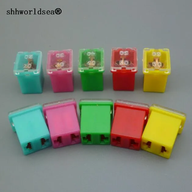 

shhworldsea 10pcs Assorted MAXI Fuse 20A30A40A50 60A Auto fuse Blade fuse for Automotive