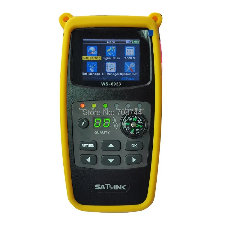 

Original Satlink WS-6933 2.1 Inch LCD Display DVB S2 Satfinder FTA C&KU Bnd WS 6933 WS6933 Digital Satellite Finder Sat Meter