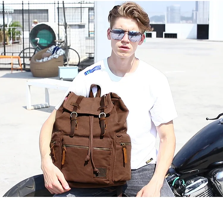 Холщовый рюкзак для мужчин, школьные сумки, винтажный Большой Вместительный рюкзак для путешествий, Mochila, рюкзак для ноутбука, мужская сумка на плечо, Sac A Dos Homme