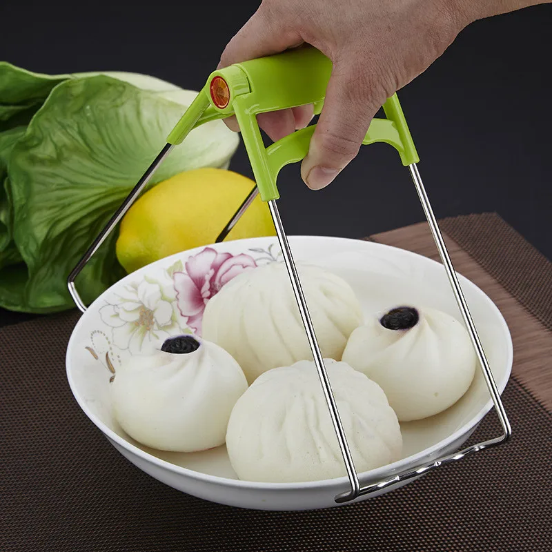 

Foldable Stainless Steel Bowl Pot Clamp Gripper Slip-resistant Anti-heat Universal Cooking Kitchen Accessories Clamp Gripper