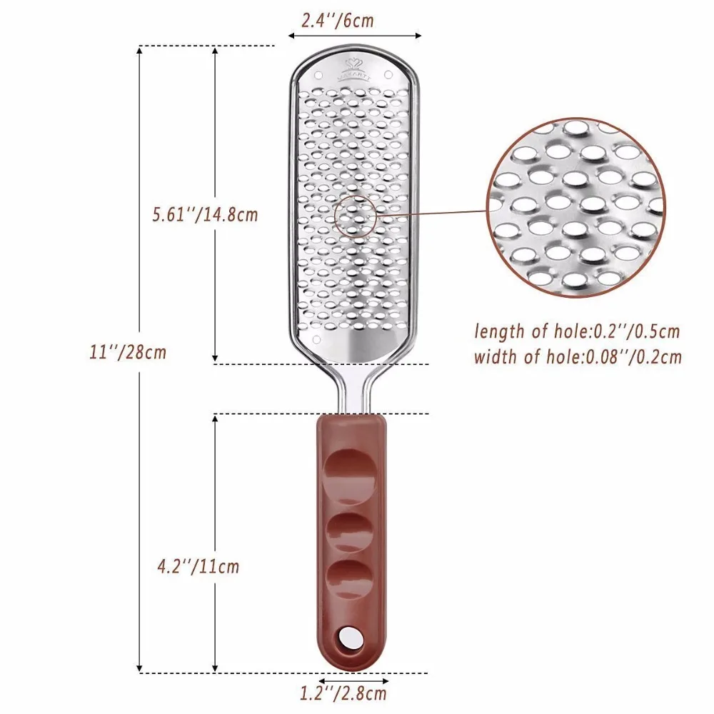 Grossa de Aço Cortador de Cutícula Removedor de Pedicure Lote Makartt Inoxidável Calo Lima pé Arquivo Lâmina Substituível Ferramenta M0884x 10 Pçs - 8 Cheap Instrumento cuidados c pés