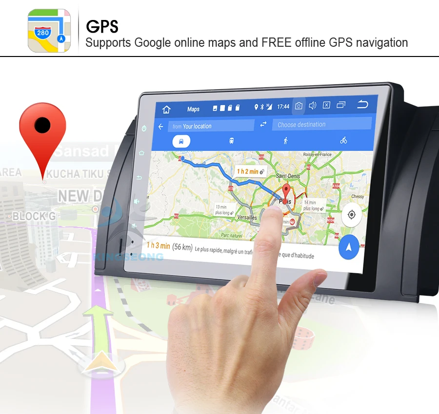 Sale 9" Autoradio Android 8.0 Wifi GPS DAB+OBD Bluetooth Navi DVB-T2 Radio Car Multimedia Player For BMW 5 Series E39 E53 M5 X5 18