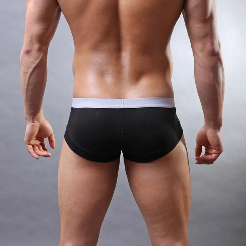 Men Cotton Sexy Underwear Brand Clothing Man Sleepwear Boxer Shorts Bikini Gay Penis Pouch Boy Underpant Jockstrap 04