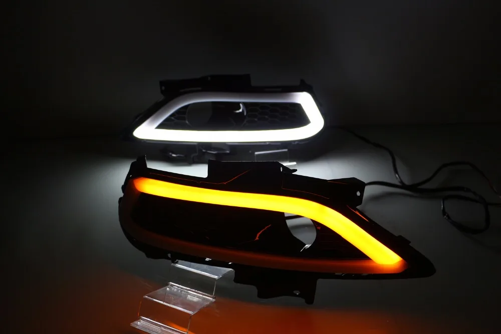 

RQXR LED driving light for ford modeo fusion with yellow turn signal