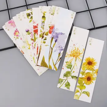 

30pcs Creative Chinese Style Paper Bookmarks Painting Cards Retro Beautiful Boxed Bookmark Commemorative Gifts